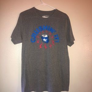 Men’s graphic tshirt. “Crushin It” size large. TX humor brand
